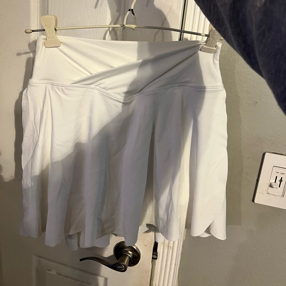 White golf skirt